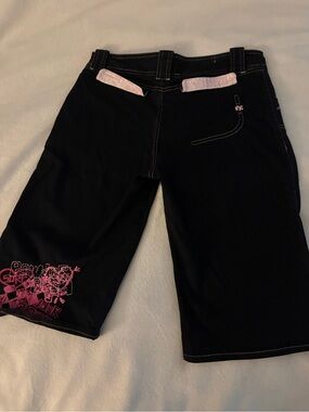 y2k powder room surf grunge long shorts